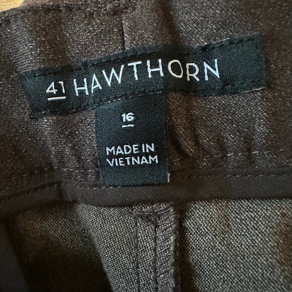 41 Hawthorne Becca Mid Rise Bootcut Trouser Pant Brown Heather 16 NEW - Picture 5 of 11
